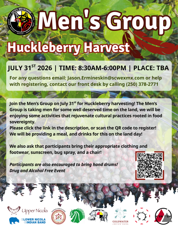 click to  Image for Men's Group Huckleberry Harvest