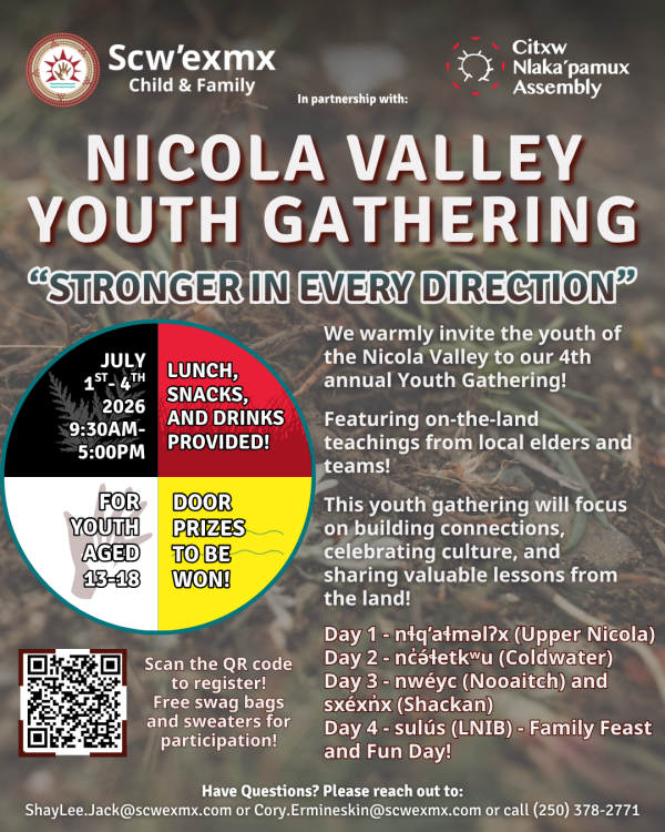 click to  Image for 4th Annual Nicola Valley Youth Gathering
